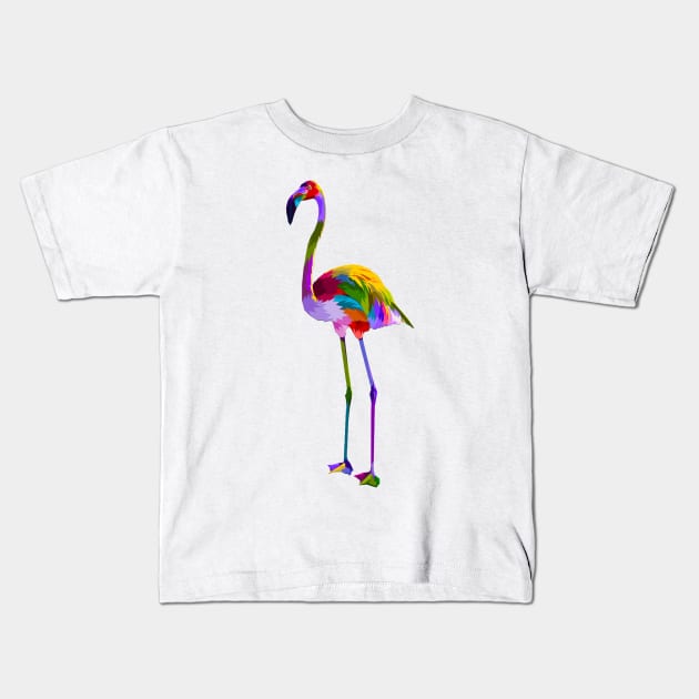 Flamingo Kids T-Shirt by GAGO5